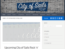 Tablet Screenshot of cityofsails.org.nz